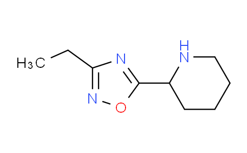 CAS No. 1036454-35-9, 3-ethyl-5-(piperidin-2-yl)-1,2,4-oxadiazole