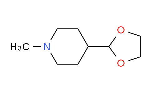 CAS No. 112391-04-5, 4-(1,3-Dioxolan-2-yl)-1-methylpiperidine