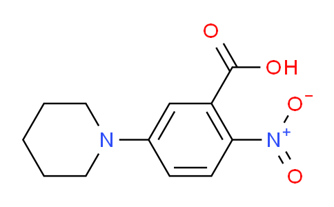 CAS No. 118159-39-0, 2-Nitro-5-piperidinobenzenecarboxylic acid