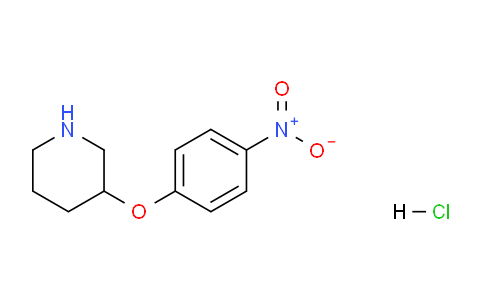 CAS No. 1187927-90-7, 3-(4-Nitrophenoxy)piperidine hydrochloride