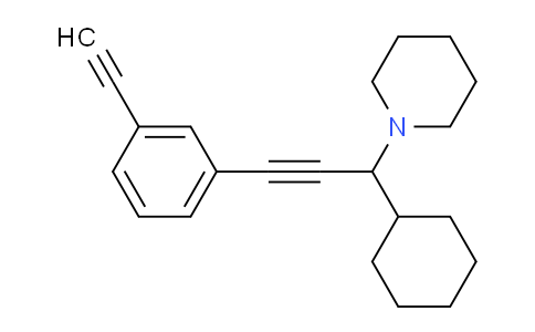 CAS No. 1224508-42-2, 1-(1-cyclohexyl-3-(3-ethynylphenyl)prop-2-yn-1-yl)piperidine