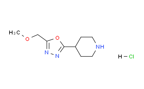 CAS No. 1211528-77-6, 2-(Methoxymethyl)-5-(piperidin-4-yl)-1,3,4-oxadiazole hydrochloride