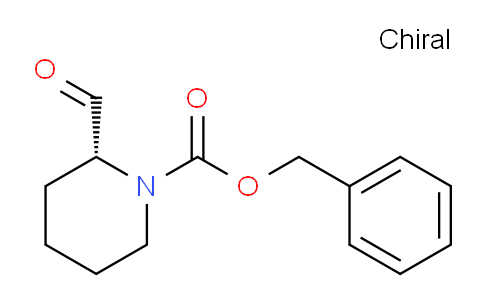CAS No. 1068012-41-8, benzyl (R)-2-formylpiperidine-1-carboxylate