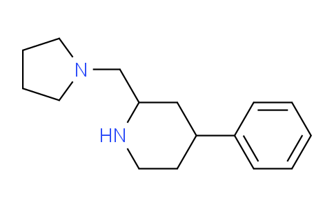 CAS No. 885951-15-5, 4-phenyl-2-(pyrrolidin-1-ylmethyl)piperidine