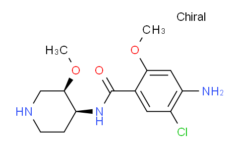 CAS No. 83863-69-8, 4-amino-5-chloro-2-methoxy-N-((3R,4S)-3-methoxypiperidin-4-yl)benzamide