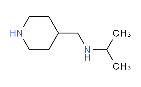 CAS No. 1225475-79-5, N-(piperidin-4-ylmethyl)propan-2-amine