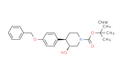 CAS No. 188867-89-2, tert-butyl (3R,4R)-4-(4-(benzyloxy)phenyl)-3-hydroxypiperidine-1-carboxylate