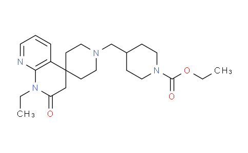 CAS No. 1370352-38-7, Ethyl 4-((1-ethyl-2-oxo-2,3-dihydro-1H-spiro[[1,8]naphthyridine-4,4'-piperidin]-1'-yl)methyl)piperidine-1-carboxylate