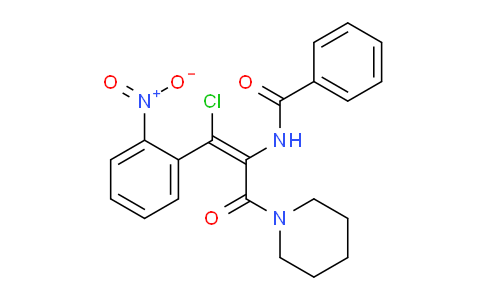 CAS No. 1800044-76-1, (Z)-N-(1-Chloro-1-(2-nitrophenyl)-3-oxo-3-(piperidin-1-yl)prop-1-en-2-yl)benzamide