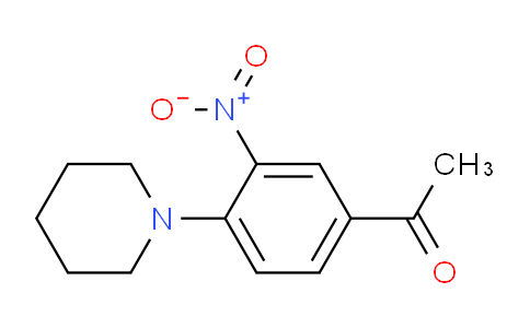 CAS No. 30877-80-6, 1-(3-Nitro-4-(piperidin-1-yl)phenyl)ethanone