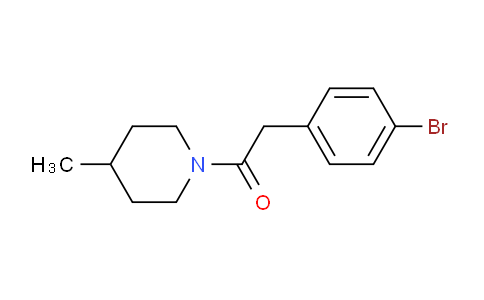 CAS No. 349430-29-1, 2-(4-bromophenyl)-1-(4-methylpiperidin-1-yl)ethanone
