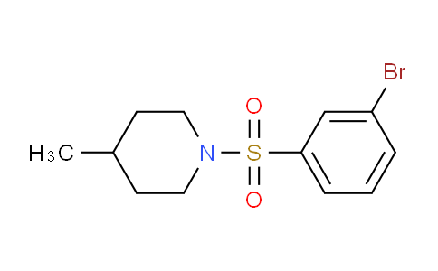 CAS No. 1095907-72-4, 1-((3-bromophenyl)sulfonyl)-4-methylpiperidine