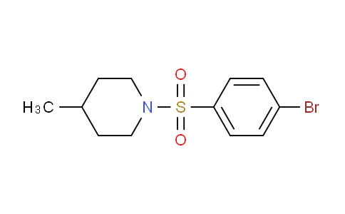 CAS No. 333345-62-3, 1-((4-bromophenyl)sulfonyl)-4-methylpiperidine