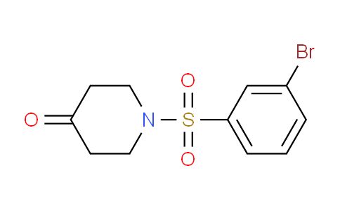 CAS No. 1152584-50-3, 1-((3-bromophenyl)sulfonyl)piperidin-4-one