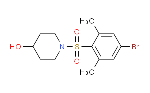 CAS No. 1704068-83-6, 1-((4-bromo-2,6-dimethylphenyl)sulfonyl)piperidin-4-ol