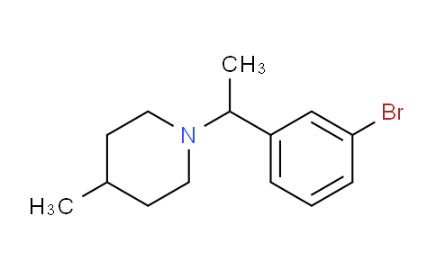CAS No. 1529750-53-5, 1-(1-(3-bromophenyl)ethyl)-4-methylpiperidine