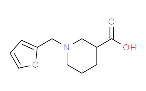 CAS No. 883542-33-4, 1-(Furan-2-ylmethyl)piperidine-3-carboxylic acid