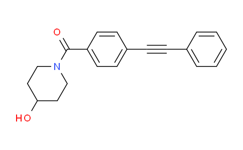 CAS No. 393110-43-5, 1-[4-(Phenylethynyl)benzoyl]-4-piperidinol