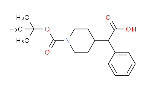 CAS No. 1784486-49-2, 2-(1-(tert-butoxycarbonyl)piperidin-4-yl)-2-phenylacetic acid