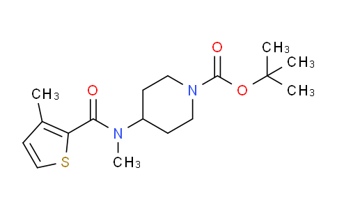 DY774754 | 1289386-96-4 | tert-butyl 4-(N,3-dimethylthiophene-2-carboxamido)piperidine-1-carboxylate