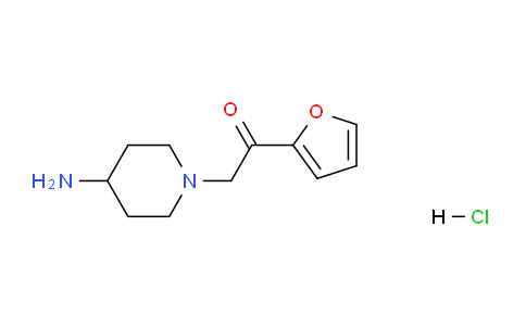 CAS No. 1261232-73-8, 2-(4-aminopiperidin-1-yl)-1-(furan-2-yl)ethanone hydrochloride