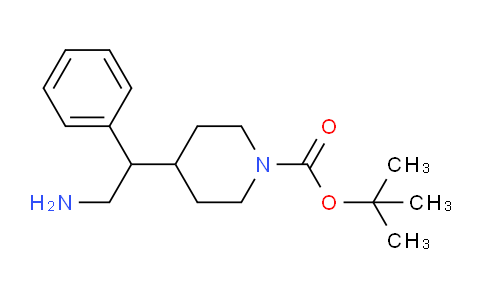 CAS No. 1226997-63-2, tert-butyl 4-(2-amino-1-phenylethyl)piperidine-1-carboxylate