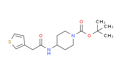 CAS No. 1420894-90-1, tert-butyl 4-(2-(thiophen-3-yl)acetamido)piperidine-1-carboxylate