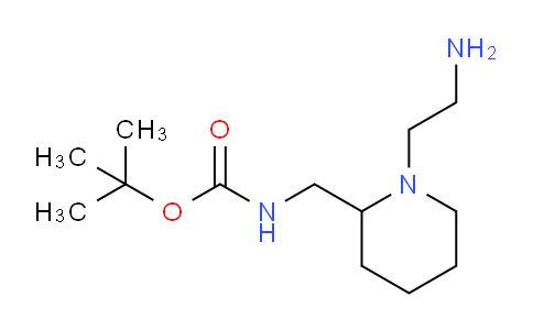 CAS No. 1353975-58-2, tert-butyl ((1-(2-aminoethyl)piperidin-2-yl)methyl)carbamate
