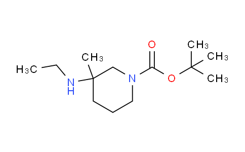 CAS No. 1420864-25-0, tert-butyl 3-(ethylamino)-3-methylpiperidine-1-carboxylate