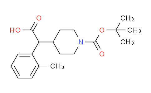 CAS No. 1782514-07-1, 2-(1-(tert-butoxycarbonyl)piperidin-4-yl)-2-(o-tolyl)acetic acid