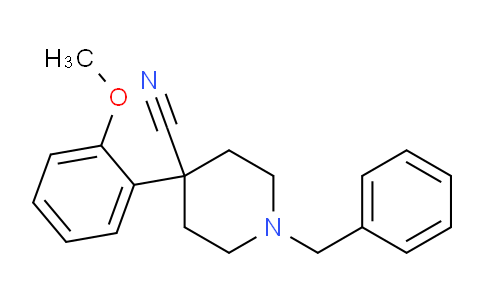 CAS No. 888965-98-8, 1-benzyl-4-(2-methoxyphenyl)piperidine-4-carbonitrile