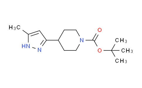 CAS No. 1799800-03-5, tert-butyl 4-(5-methyl-1H-pyrazol-3-yl)piperidine-1-carboxylate
