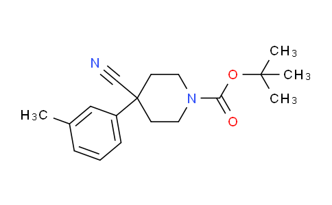 CAS No. 1823241-26-4, tert-butyl 4-cyano-4-(m-tolyl)piperidine-1-carboxylate