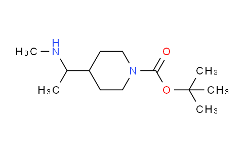 CAS No. 1334495-17-8, tert-butyl 4-(1-(methylamino)ethyl)piperidine-1-carboxylate
