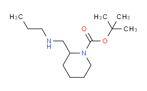 CAS No. 1702615-79-9, tert-butyl 2-((propylamino)methyl)piperidine-1-carboxylate