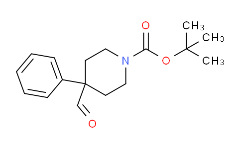 CAS No. 158144-80-0, tert-butyl 4-formyl-4-phenylpiperidine-1-carboxylate