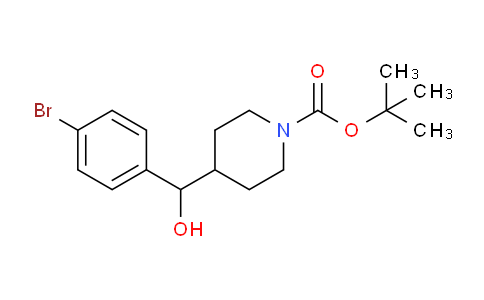 CAS No. 847614-80-6, tert-butyl 4-((4-bromophenyl)(hydroxy)methyl)piperidine-1-carboxylate