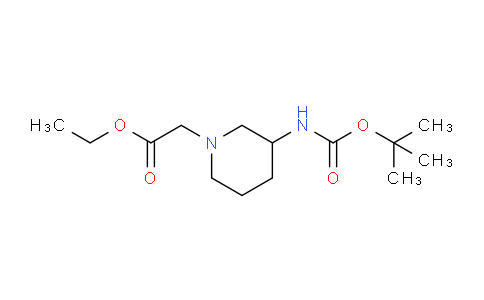 CAS No. 1556226-62-0, ethyl 2-(3-((tert-butoxycarbonyl)amino)piperidin-1-yl)acetate