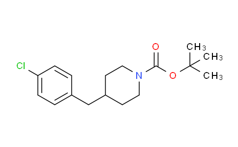 CAS No. 338467-12-2, tert-butyl 4-(4-chlorobenzyl)piperidine-1-carboxylate