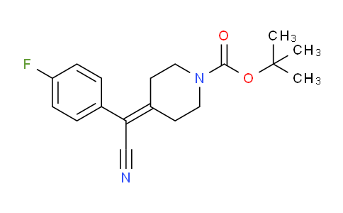 CAS No. 1823822-67-8, tert-butyl 4-(cyano(4-fluorophenyl)methylene)piperidine-1-carboxylate