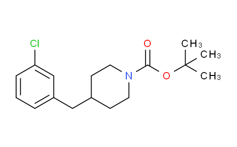 CAS No. 552868-06-1, tert-butyl 4-(3-chlorobenzyl)piperidine-1-carboxylate