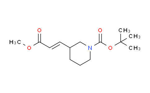 CAS No. 1159982-35-0, (E)-tert-butyl 3-(3-methoxy-3-oxoprop-1-en-1-yl)piperidine-1-carboxylate