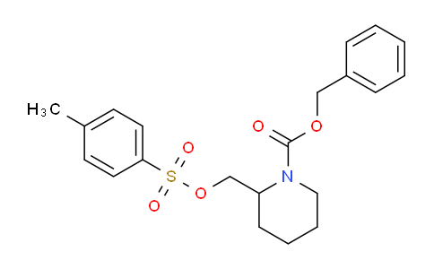CAS No. 1309562-47-7, benzyl 2-((tosyloxy)methyl)piperidine-1-carboxylate