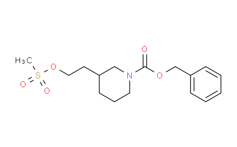CAS No. 958026-59-0, benzyl 3-(2-((methylsulfonyl)oxy)ethyl)piperidine-1-carboxylate