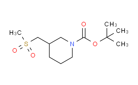 CAS No. 1875796-95-4, tert-butyl 3-((methylsulfonyl)methyl)piperidine-1-carboxylate