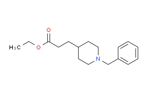 CAS No. 124438-69-3, ethyl 3-(1-benzylpiperidin-4-yl)propanoate
