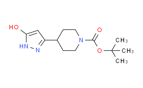 CAS No. 907985-64-2, tert-butyl 4-(5-hydroxy-1H-pyrazol-3-yl)piperidine-1-carboxylate