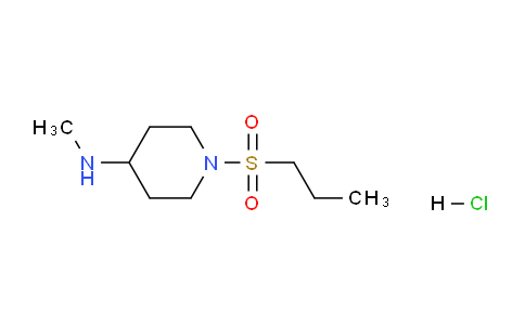 CAS No. 1591652-79-7, N-methyl-1-(propylsulfonyl)piperidin-4-amine hydrochloride