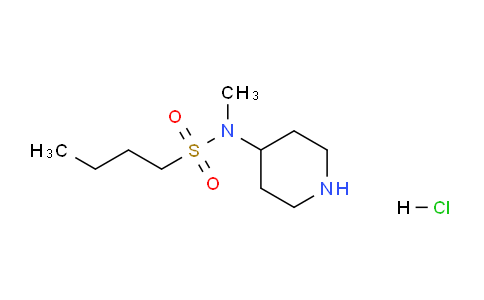 CAS No. 1589357-88-9, N-methyl-N-(piperidin-4-yl)butane-1-sulfonamide hydrochloride