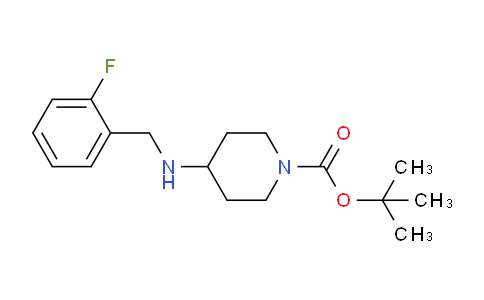 CAS No. 887583-63-3, tert-butyl 4-((2-fluorobenzyl)amino)piperidine-1-carboxylate